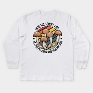 Mushroom Fungal Kids Long Sleeve T-Shirt